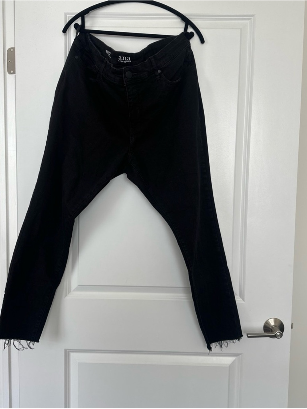 a.n.a Black Boyfriend Jeans - Raw Hem